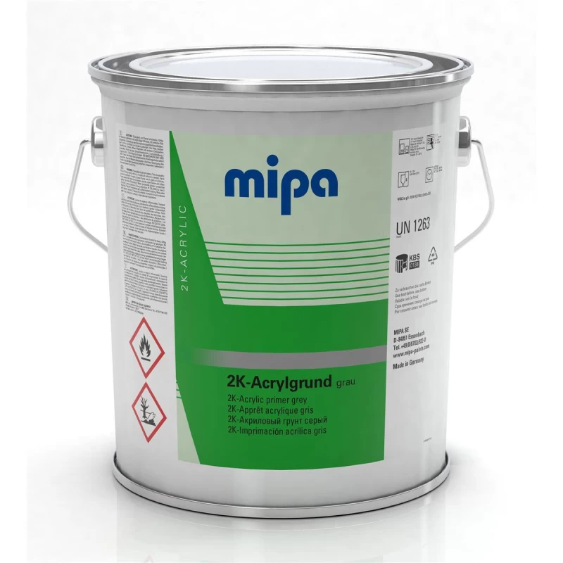 MIPA 2K Acrylgrund 10:1 Grundierung Weiss, 10kg 1 MIPA 2K Acrylgrund 10:1 Grundierung Weiss, 10kg
