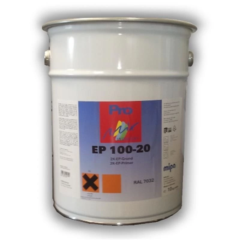MIPA 2K EP-Grundierung EP100-20, RAL7032 Kieselgrau 25kg 1 MIPA 2K EP-Grundierung EP100-20, RAL7032 Kieselgrau 25kg