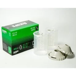 2x Devilbiss DeKups Wechselbecher Gehäuse DPC-607 Deckel + Becher (Hard-Liner) 802972, 265ml