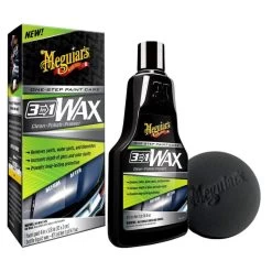 Meguiar's 3-in-1 Wax 473ml + Foam Applicationpad *G191016EU