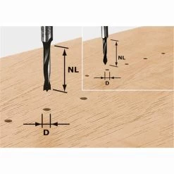 FESTOOL Dübelbohrer HW S8 Ø3-10mm /16-30Z
