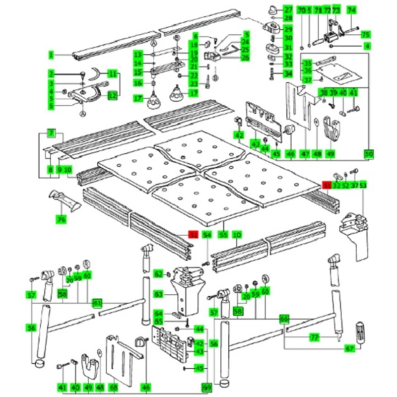 Festool Profil Für MFT 1080 1 Festool Profil Für MFT 1080