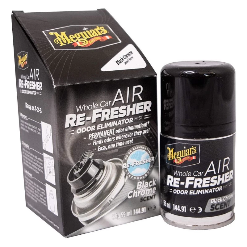 Meguiar's AIR Re-Fresher Lufterfrischer - Black Chrome Scent, 59ml 1 Meguiar's AIR Re-Fresher Lufterfrischer - Black Chrome Scent, 59ml