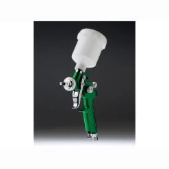 HVLP Mini Spritzpistole 0.8mm Grün Lackierpistole M. 125ml Fließbecher