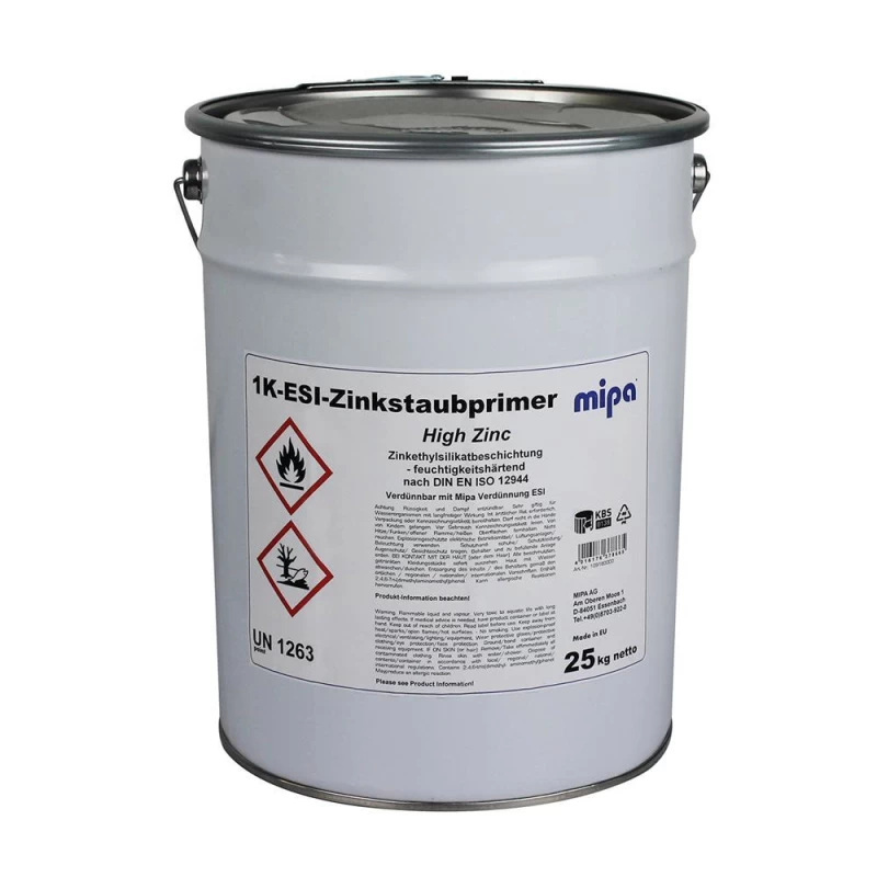 MIPA 1K ESI-Zinkstaubprimer Schweißprimer High Zinc, 25kg 1 MIPA 1K ESI-Zinkstaubprimer Schweißprimer High Zinc, 25kg