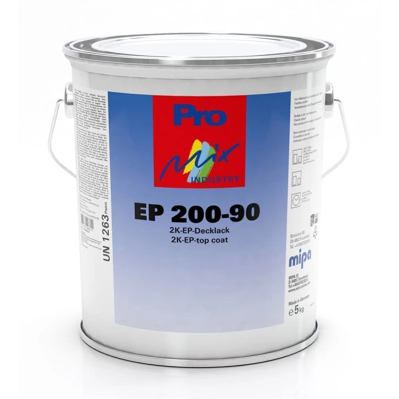 MIPA 2K Epoxy-Decklack EP200-90 Glänzend, 5kg, PG1-3 1 MIPA 2K Epoxy-Decklack EP200-90 Glänzend, 5kg, PG1-3