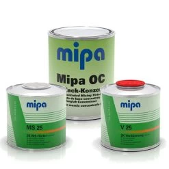 MIPA 2K OC HS AUTOLACK - SET In 1Ltr Wunschfarbe VOC ( PKW UNI & RAL-Töne)