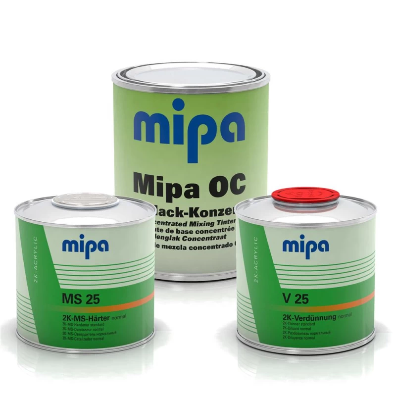 MIPA 2K OC HS AUTOLACK - SET In 1Ltr Wunschfarbe VOC ( PKW UNI & RAL-Töne) 1 MIPA 2K OC HS AUTOLACK - SET In 1Ltr Wunschfarbe VOC ( PKW UNI & RAL-Töne)