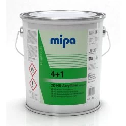 MIPA 4+1 Acrylfiller HS Füller Hellgrau, 4Ltr.