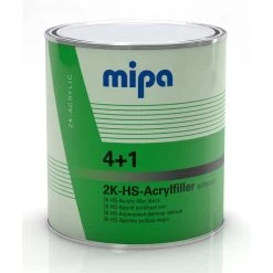MIPA 4+1 Acrylfiller HS Füller Schwarz, 3Ltr. F. Mischregal