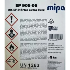 MIPA EP-Härter EP905-05 Extrakurz - Epoxydhärter F. EP140-30, 5kg