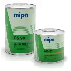 1,5L Set MIPA CS90 2K HS-Klarlack 1L Kratzfest + 0,5L MS25 Härter