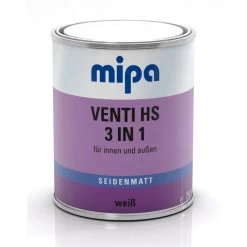 Mipa Venti HS 3 In1 Alkydharz Holzlack Weiss Seidenmatt 750ml