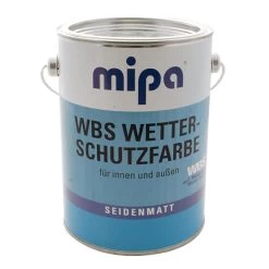 MIPA WBS Wetterschutzfarbe Sd.matt RAL9003 Signalweiß, 2,5Ltr. - Sonderton