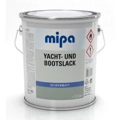 Mipa Yacht- Und Bootslack Transparent Seidenmatt F. Holz, 5Ltr.