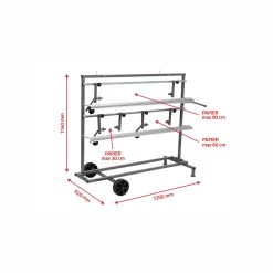 Mobiles Abrollgerät Abroller Für 3 Rollen Abdeckpapier 22-90cm Fahrbar 7 Mobiles Abrollgerät Abroller Für 3 Rollen Abdeckpapier 22-90cm Fahrbar -Heimwerkzeuge mobiles abrollgeraet fuer abdeckpapier fuer 3 rollen waagerecht4