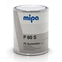 MIPA P60S Styrolreduzierter PE-Spritzspachtel Inkl. 30ml Härter PS 1L (1,5kg) Spritzfüller