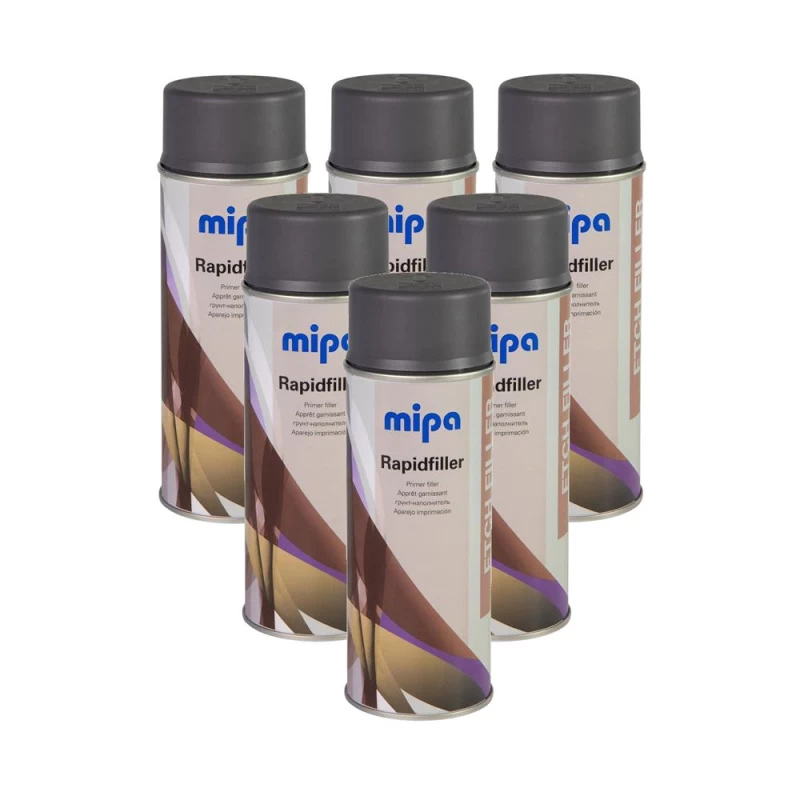 MIPA Rapidfiller Grundierspray Füller Dunkelgr. 6x400ml 1 MIPA Rapidfiller Grundierspray Füller Dunkelgr. 6x400ml