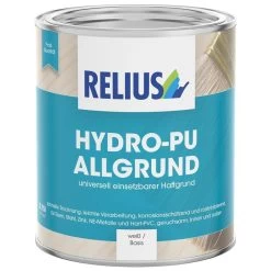 Relius Hydro-PU Allgrund Weiß 0,375 /0,75 /2,5Ltr.