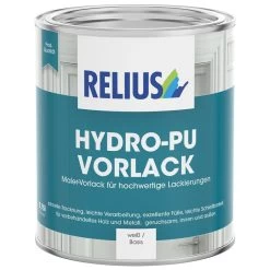 Relius Hydro-PU Vorlack Weiß 0,375 /0,75 /2,5Ltr.