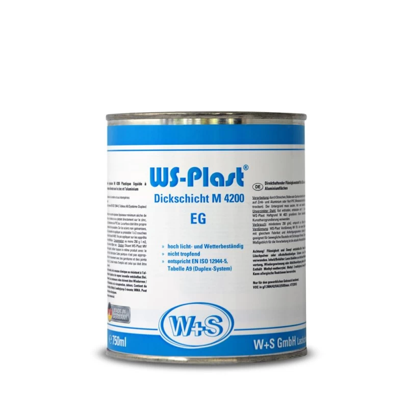 WS-Plast Dickschicht M4200 1K Flüssigkunststoff, 750ml Schmiedeschwarz 0001 1 WS-Plast Dickschicht M4200 1K Flüssigkunststoff, 750ml Schmiedeschwarz 0001