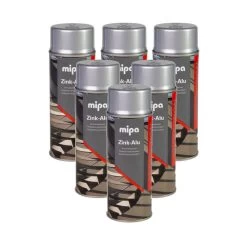 MIPA Zink-Alu Grundierspray Silber-alu 6x400ml DIN EN ISO1461